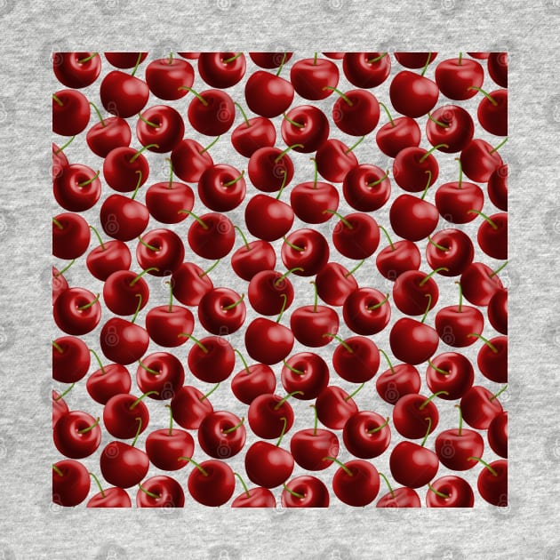 Cherries Graphic Pattern Art by Designoholic